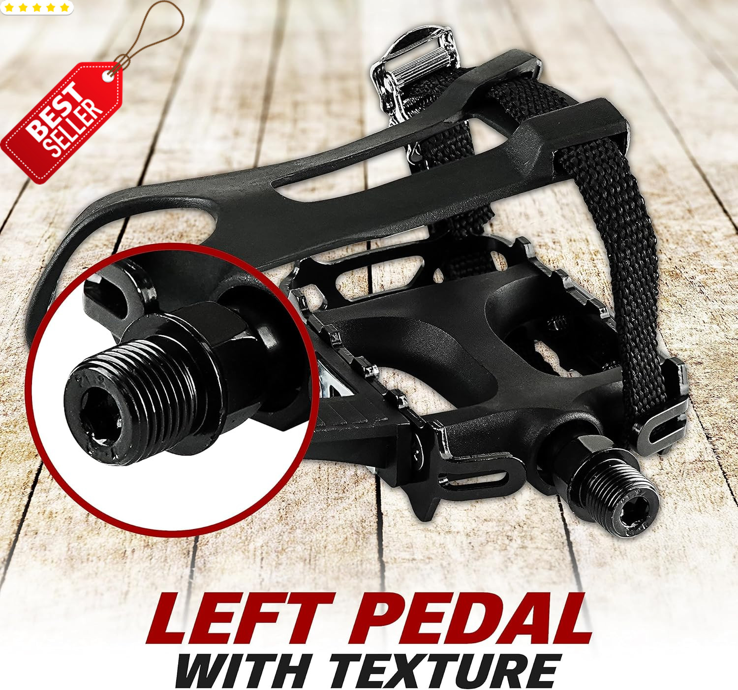 Universal Bike Pedals 9/16″ Non-Slip Lightweight Fit MTB & Adult Bicycles US