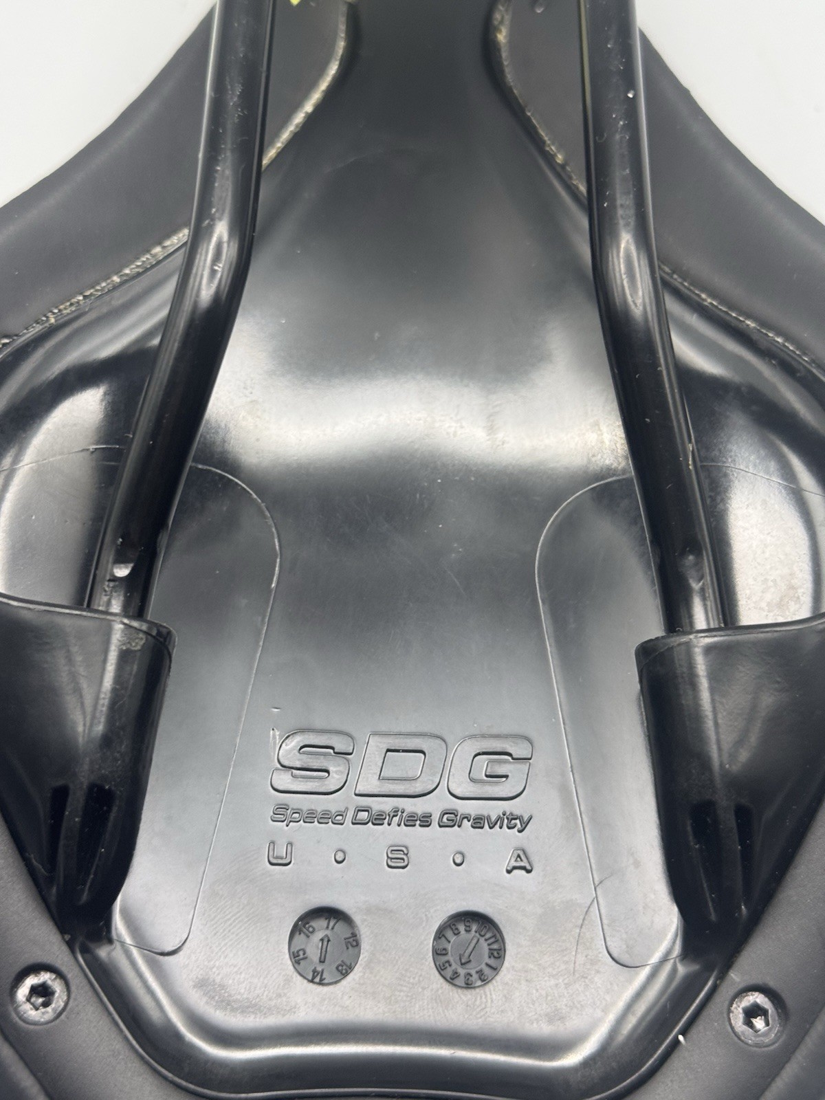 SDG Duster NOQO MTB Bicycle Saddle Black Yellow Bike Seat