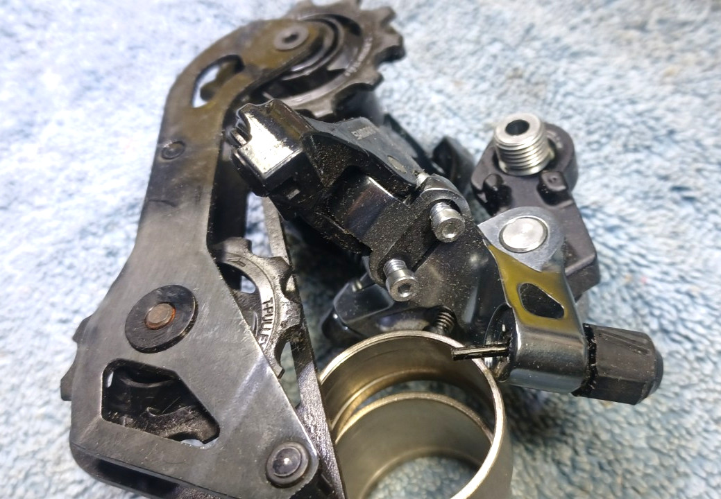 VGC, used, Shimano Dura Ace RD-R9100, 11 Speed, Cable Shift Rear Derailleur
