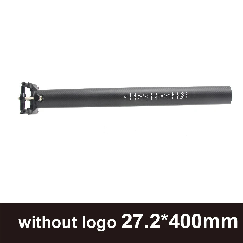 Folding Bicycle Seat Post, 0 Degree, Carbon Bike Seatpost, 34.9mm x 400 mm