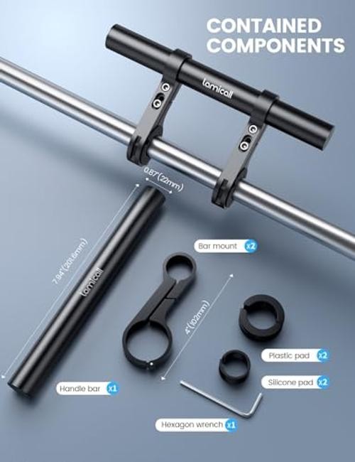Aluminum Alloy Bike Handlebar Extension – 7.9″ Long