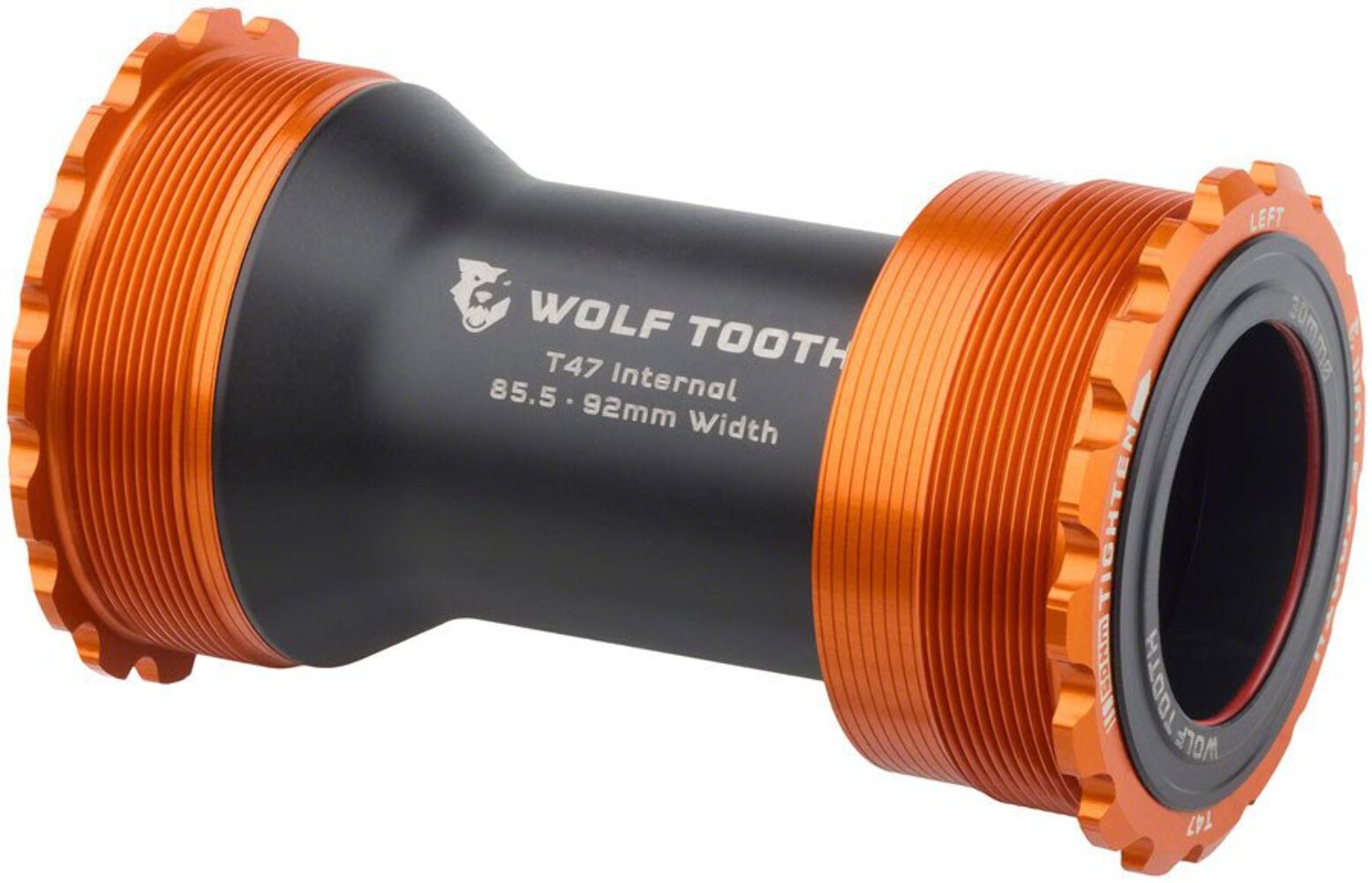 Wolf Tooth Bottom Bracket – T47 Inboard 85.5/92mm For 30mm Spindle Orange