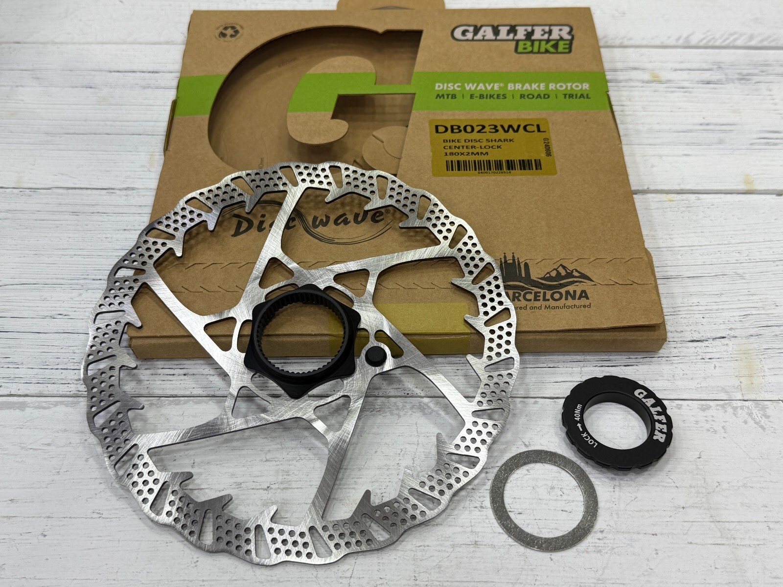 Galfer Shark CenterLock MTB Enduro / E-Bikes Disc Brake Rotor (Silver)
