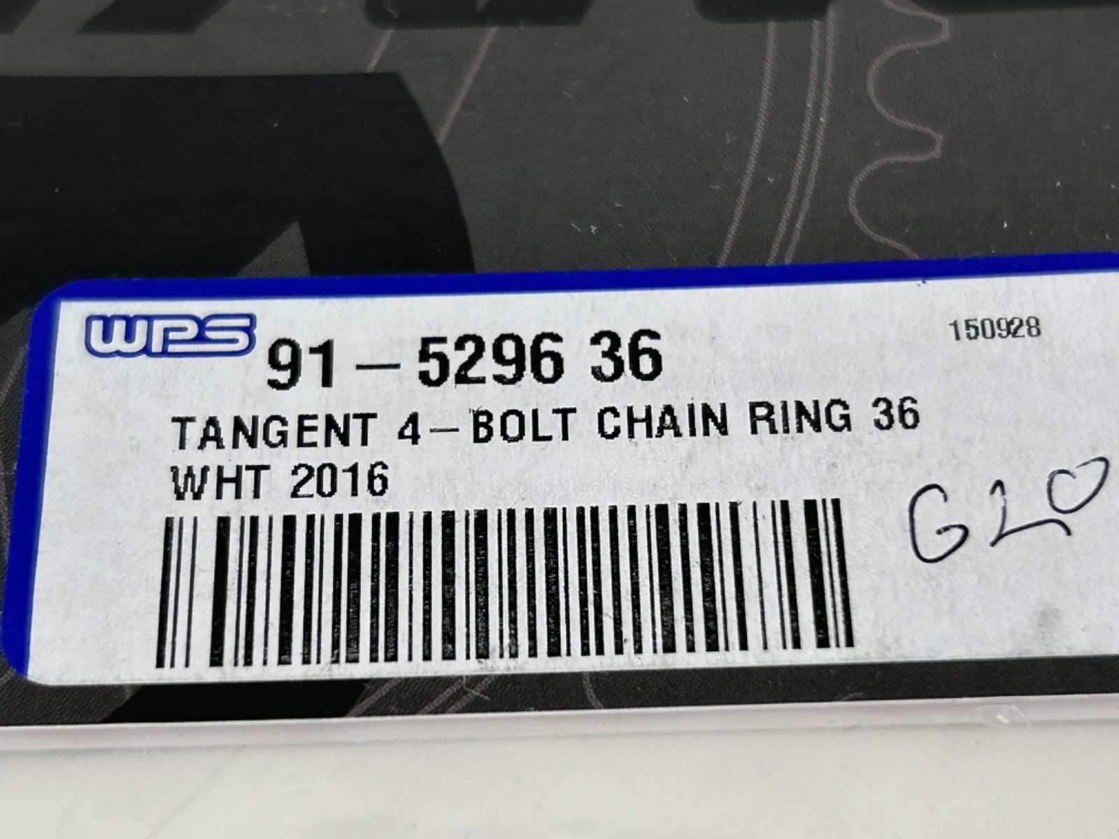 NEW in Package Tangent Halo 4-Bolt Chain Ring (White) 36T 91-5296 36 – B12