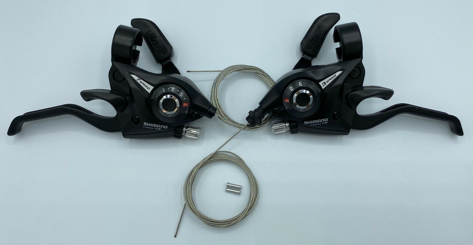 Shimano ST-EF51 3×7/8/9 Speed Shifters / Brake Levers Combo Kit Black/Silver