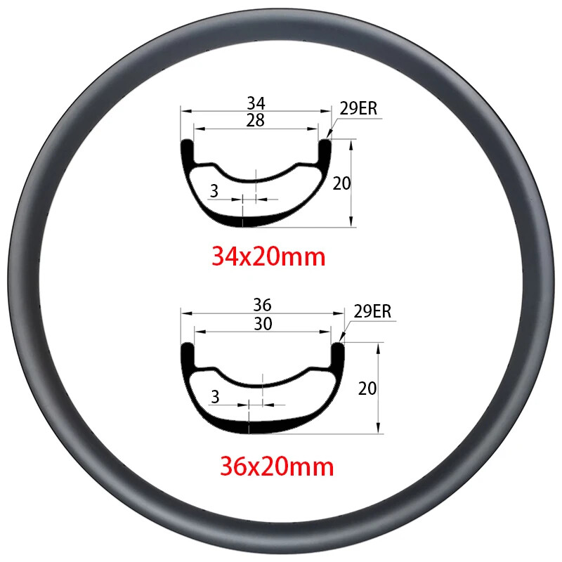 Carbon MTB Bike Wheels 29er Tubeless For Road/Triathlon/TT/XC/Track Bicycle