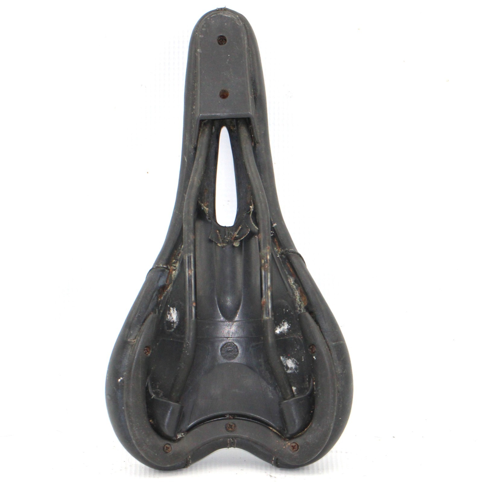 BLACK LEATHER SADDLE Bike Seat 140x267mm 305g Taint Hole