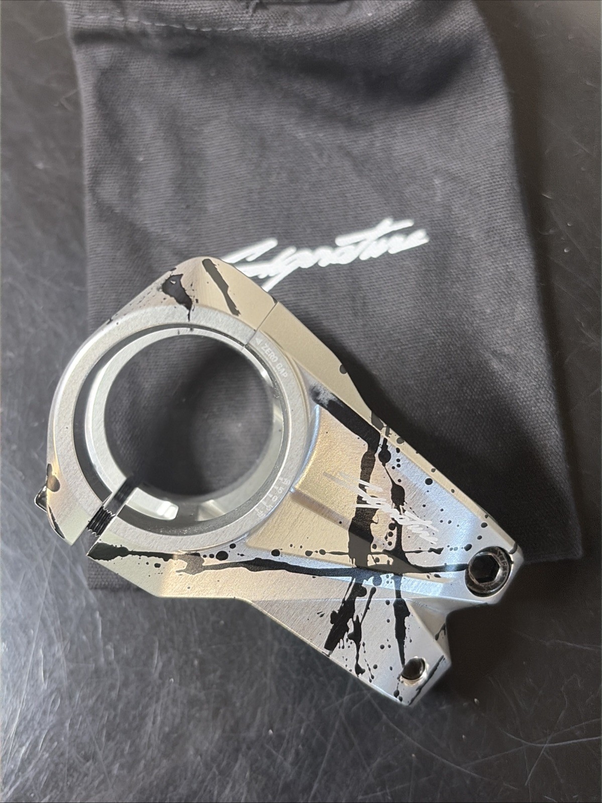 Signature Components mtb stem, chrome/silver, 42mm length, 35.0 clamp