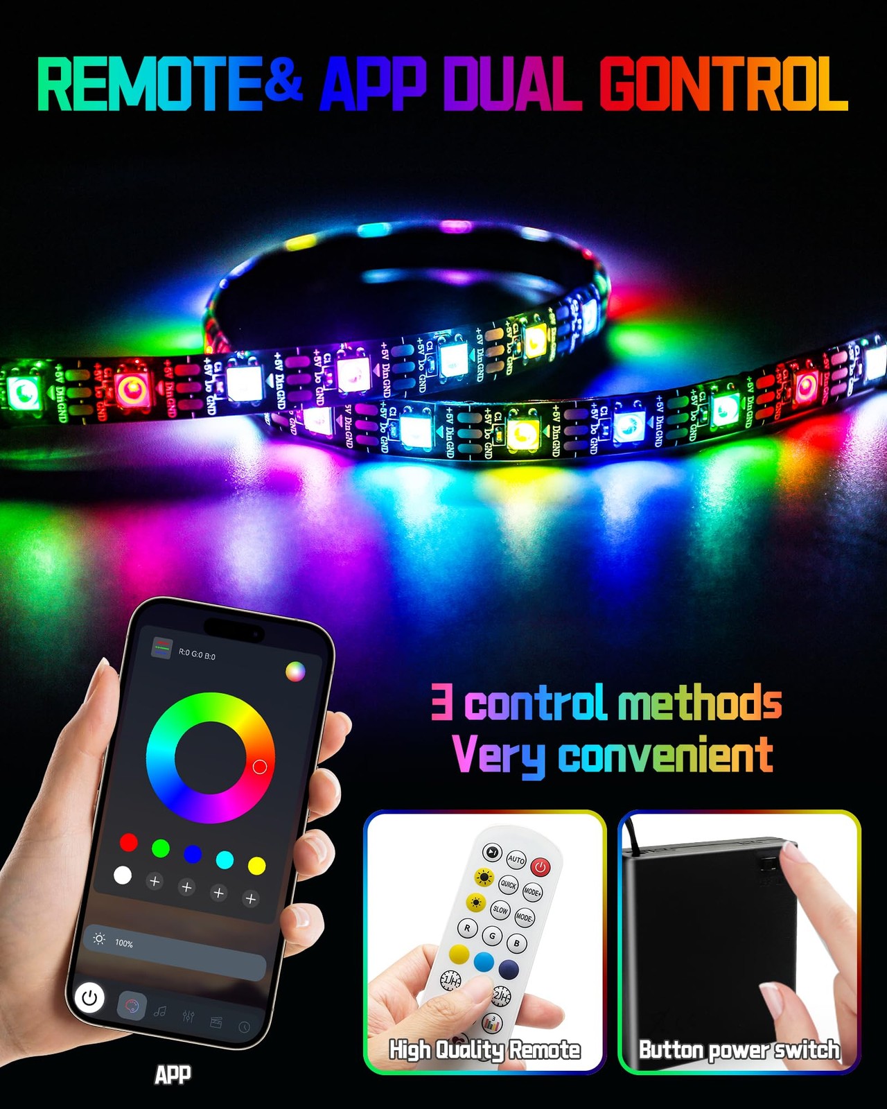 MINEXITY Led Lights for Scooter Night Riding, Battery Operated Electric Bike …