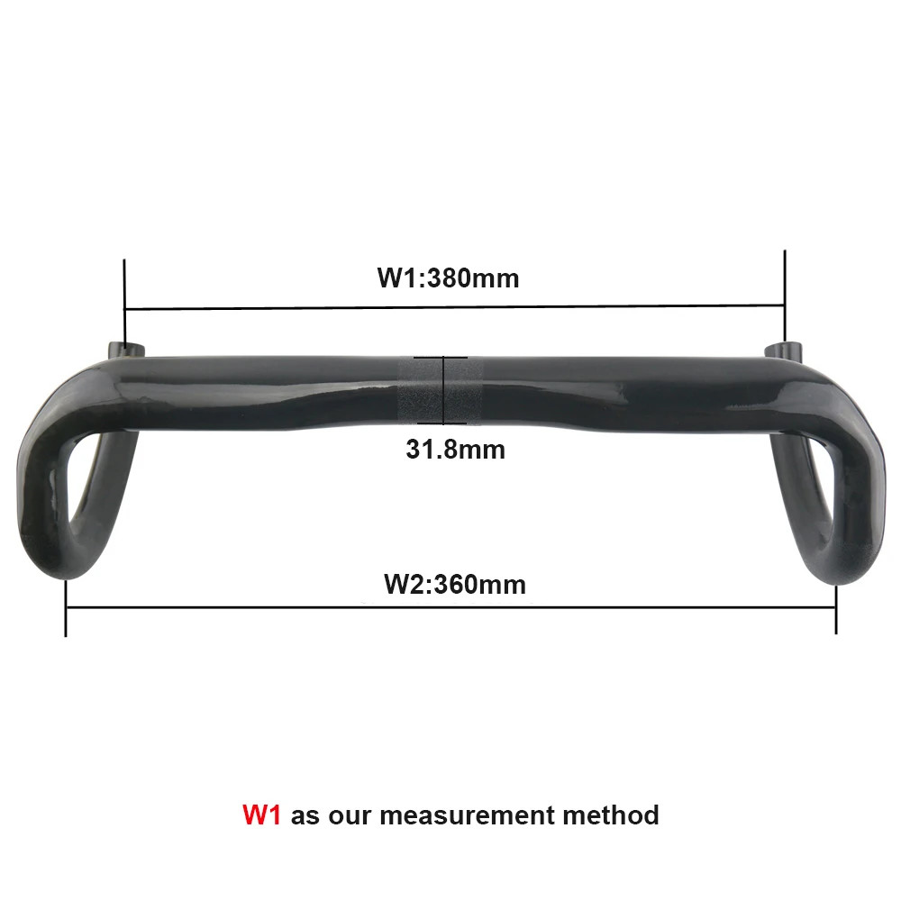 Carbon Road Bicylce Handlebar 31.8mm UD Matte Glossy Drop Bar 380-440mm Bent Bar