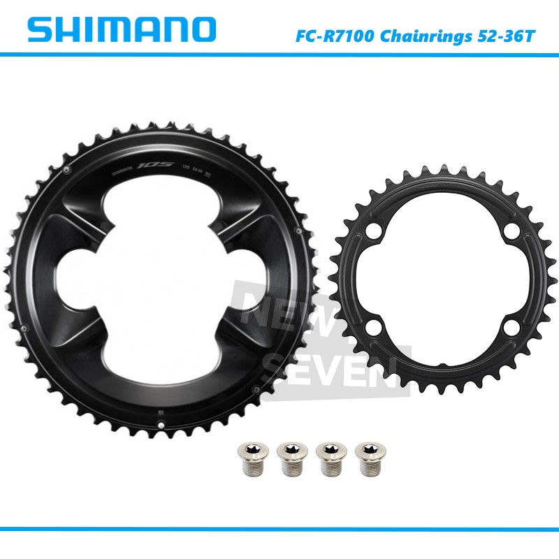 Shimano 105 FC-R7100 Road Crankset Chainring 50-34T/52-36T with Mounting Bolts