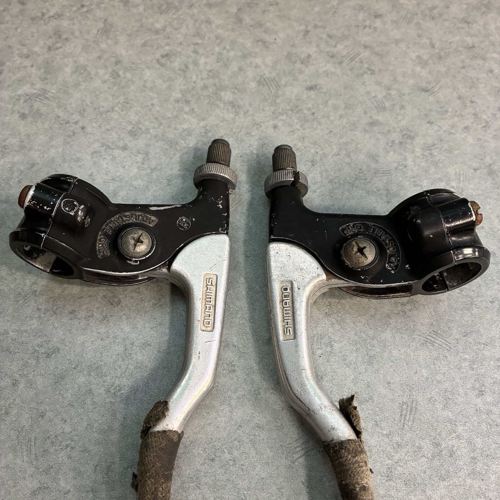 1986 Shimano BL-AT50 Early Mountain Bike Brake Levers Canti Japan Klunker 22.2