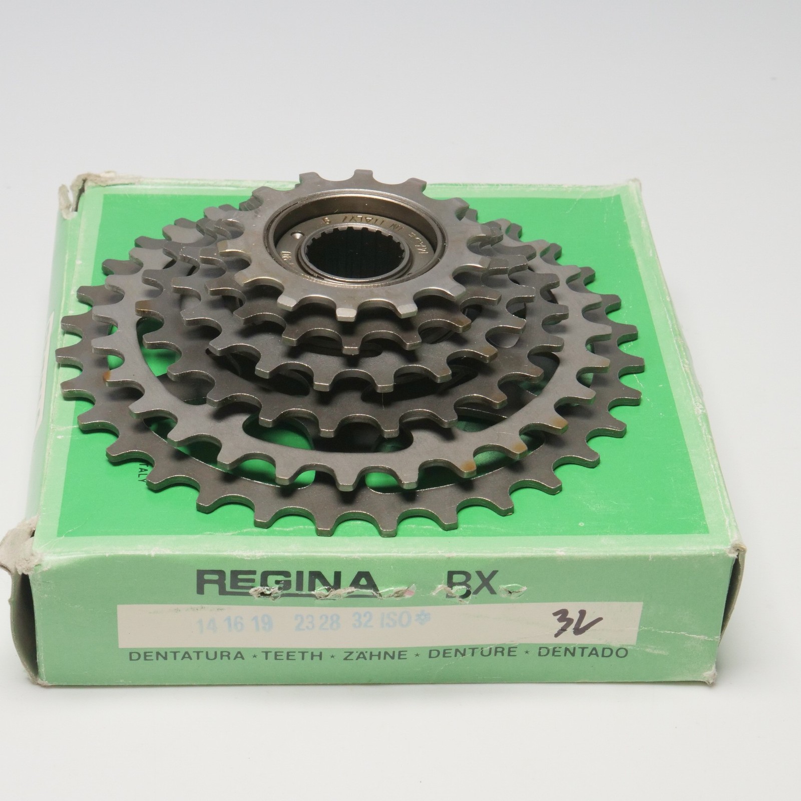 NOS Regina BX Freewheel 14-32t 6 Speed Wide ISO Thread Silver Vintage Eroica