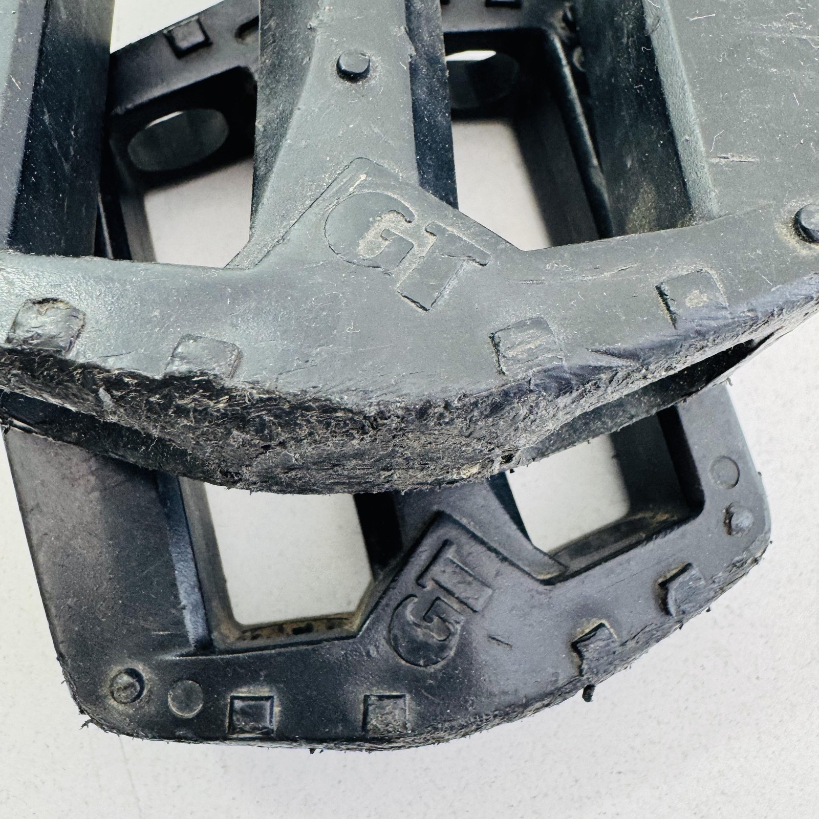 Vintage GT VP-912 Platform Bike Pedals Pair Black 1/2in BMX Bike Plastic A50
