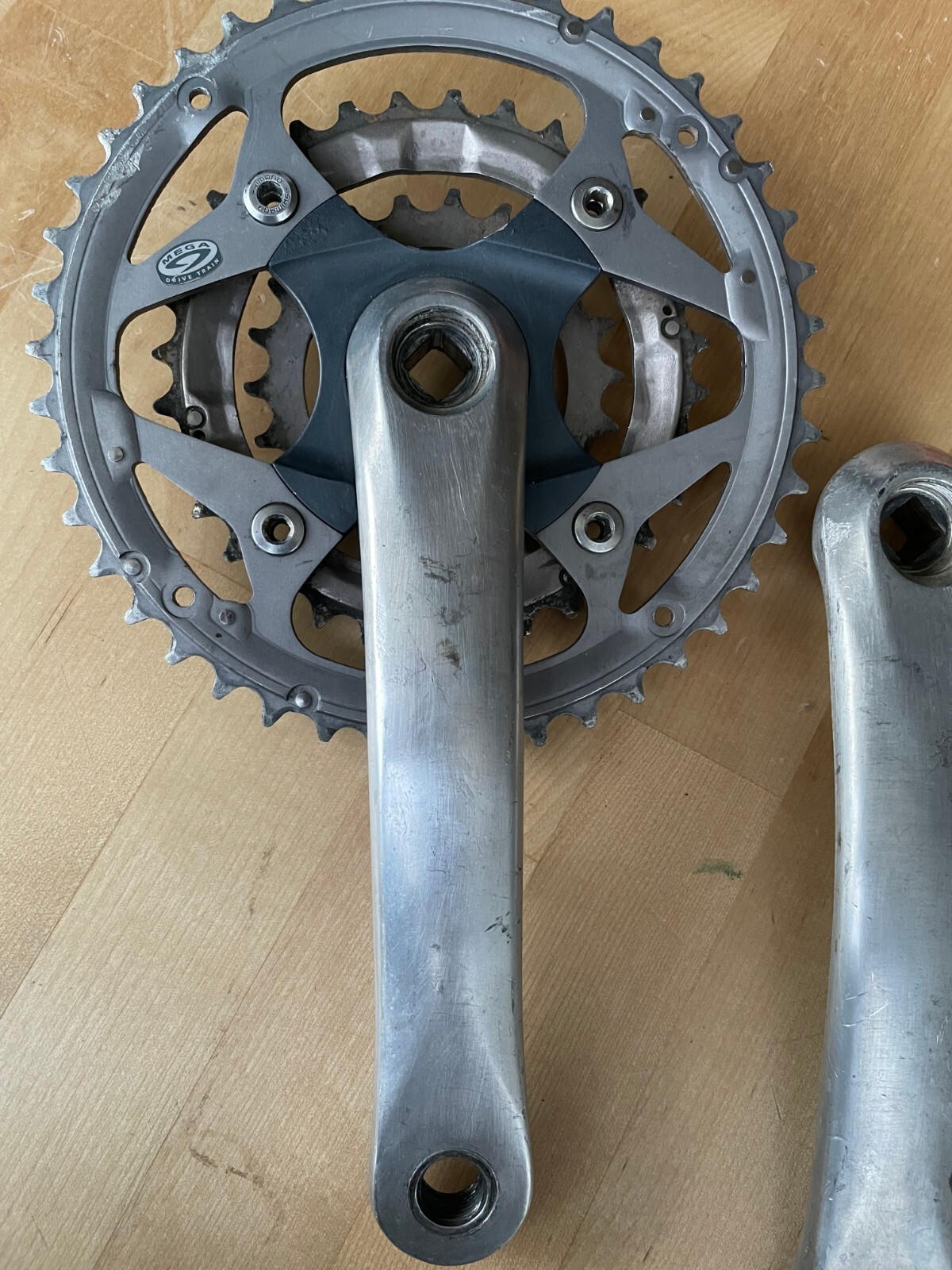 Shimano Deore LX FC-M570 Crankset 175mm 44/32/22t 104/64mm BCD Sq. Taper w/Bolts