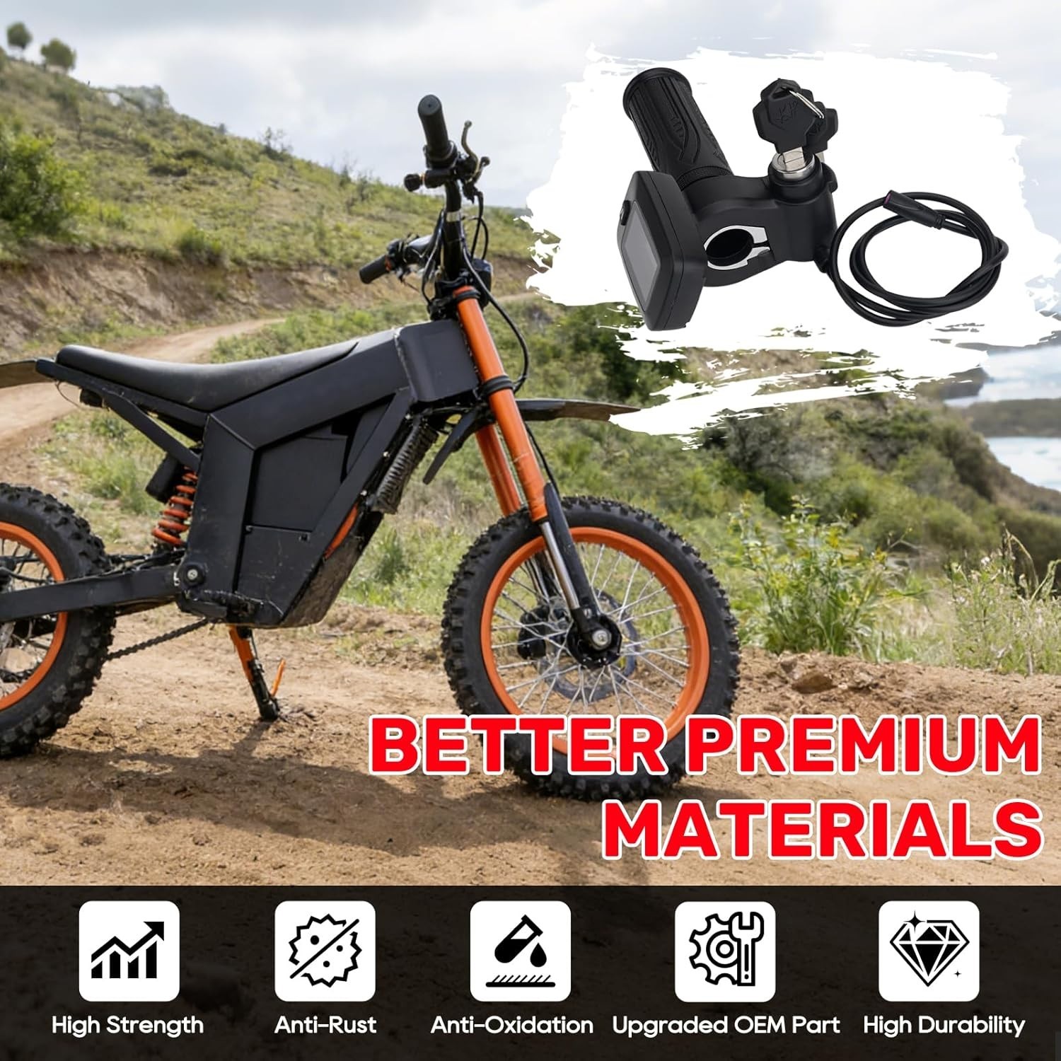 Upgraded OEM New Throttle-Integrated Display for Tuttio Soleil01 Ebike,Origin…