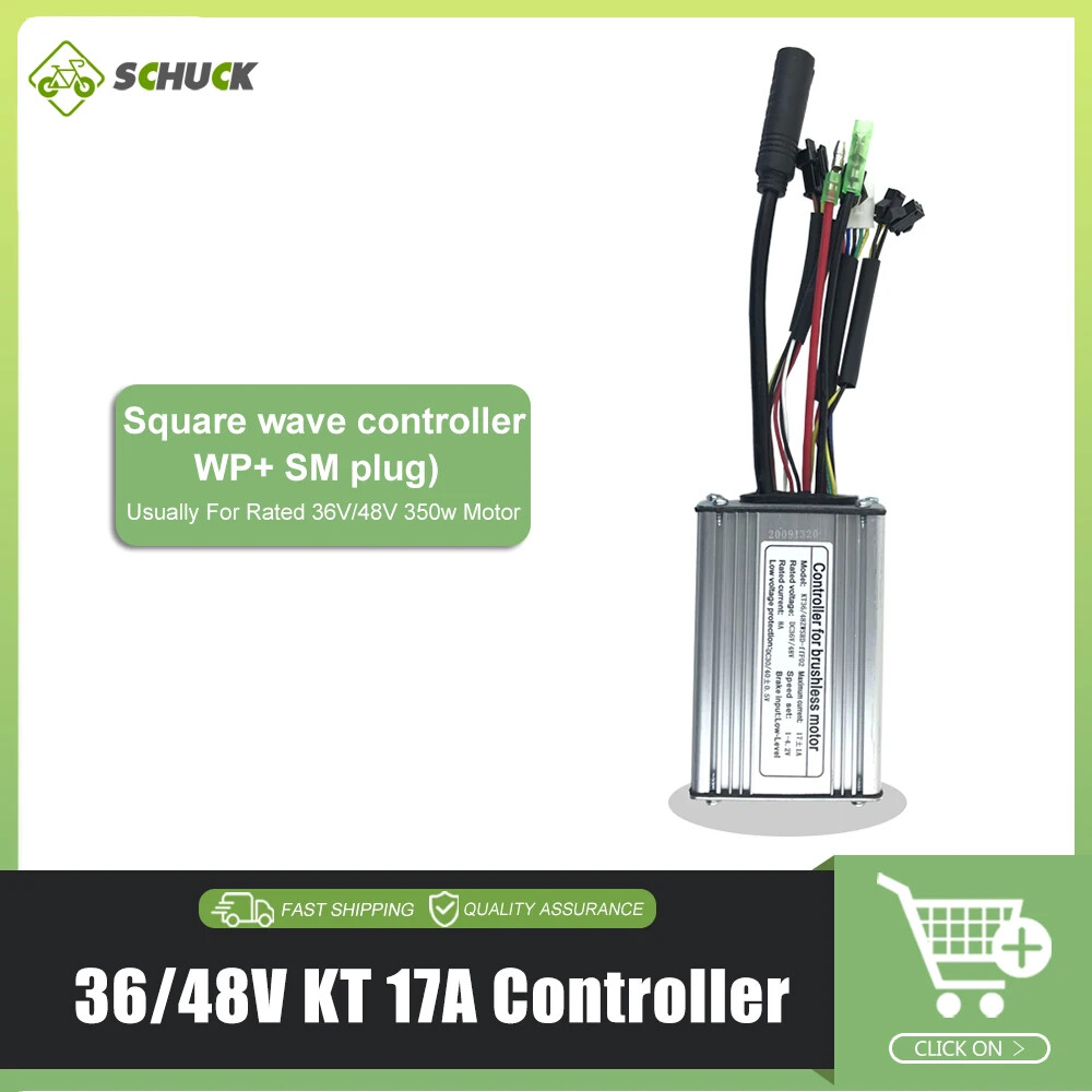 Ebike Controller 15A -50A Square Sine Wave Control System for 36V 48V 72V Motor