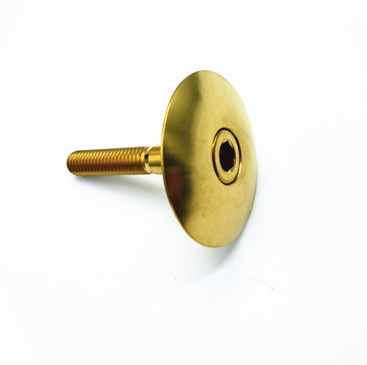 Titanium Bolt M6x35mm & Titanium Top Cap Cover for 1-1/8″ Bicycle Headset Stem