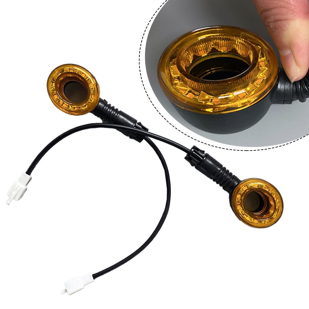 Black and Yellow Electric Bicycle Turn Signal Lights with 48V and 60V Voltage