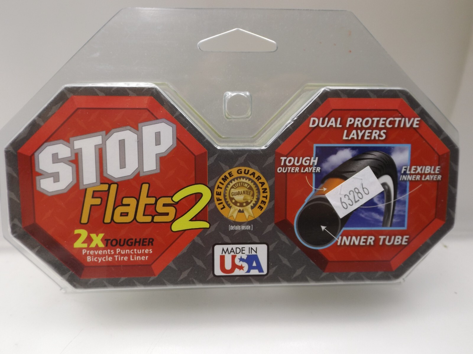 Stop Flats 2 Bicycle Tire Tube Liners 20×1.5″,2.0″ Racing Tires YELLOW