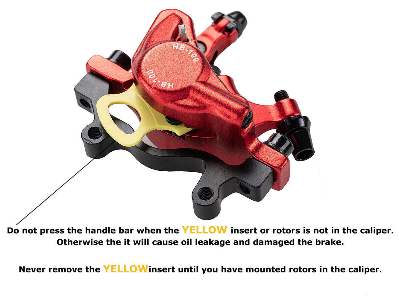ZOOM XTECH HB100 Linear Pull Disc Brake Caliper Front Rear MTB Bike IS/PM 160mm