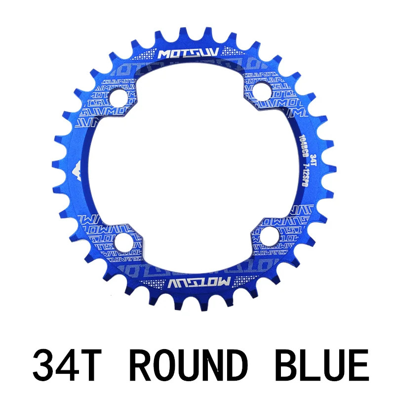 MTB Bicycle Round Narrow Wide Chainwheel 32T-38T 104BCD Circle Chainring