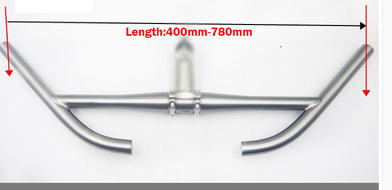 Titanium Bicycle Bike Handlebar Rest Bar Riser Handle Bar 560-760mm