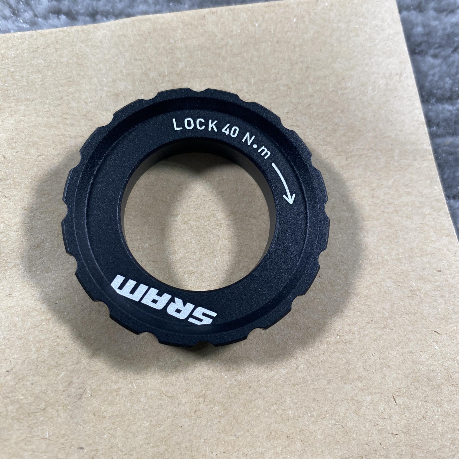 SRAM Center Lock Disc Brake Rotor Lockring 40Nm Black Bicycle MTB Road Bike