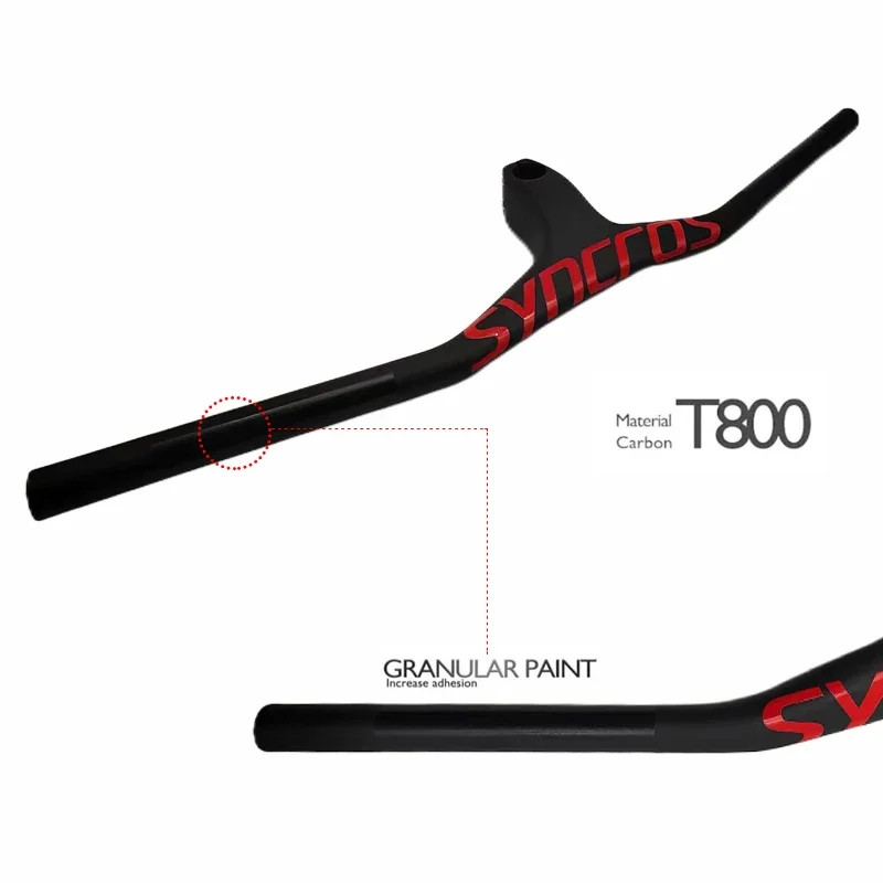 SYNCROS Mtb Handlebars 28.6Mm -17 Degree Carbon Integrated Cockpit Handlebar for