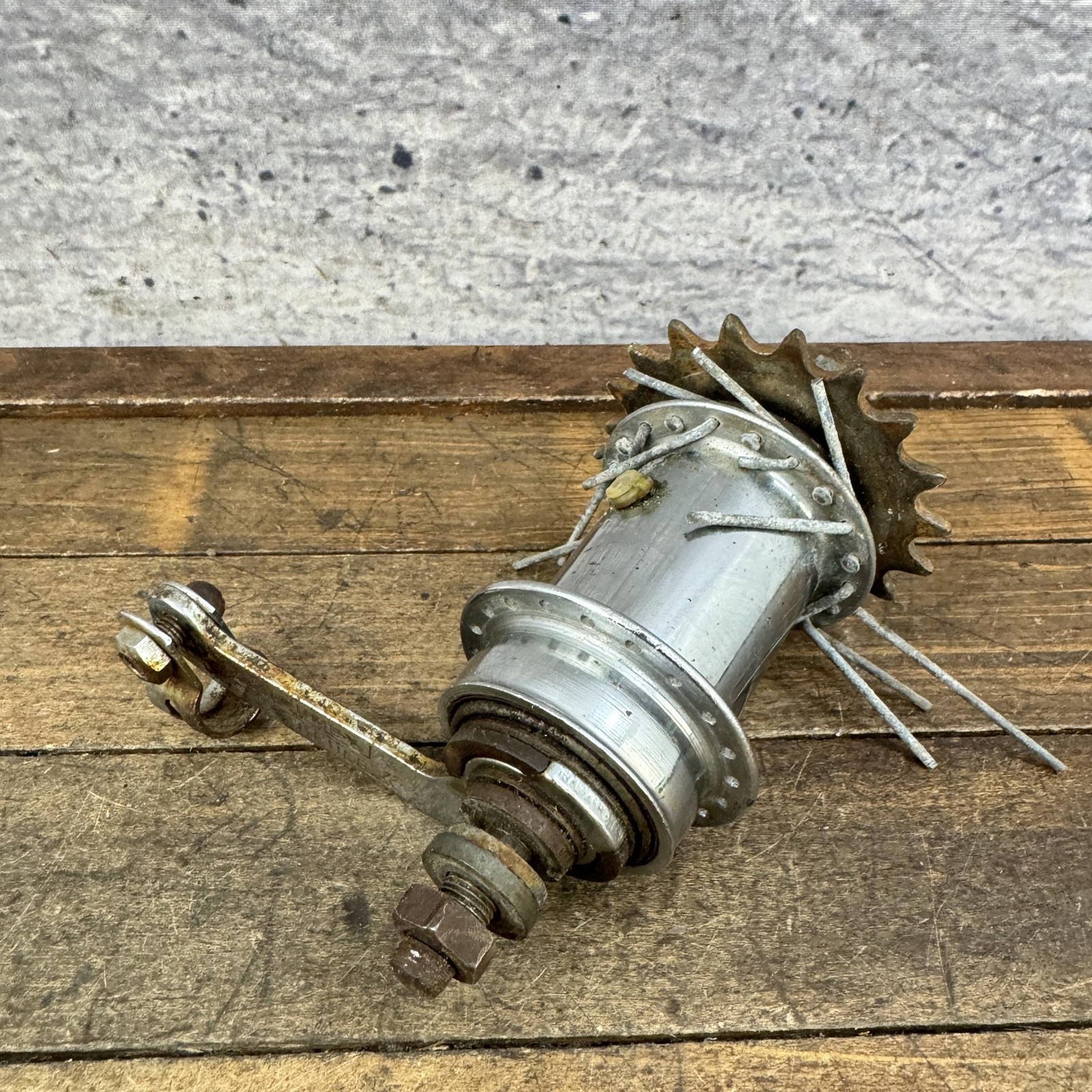Vintage Sturmey-Archer SC Rear Hub 40H Coaster Brake Nutted 40 Hole 68