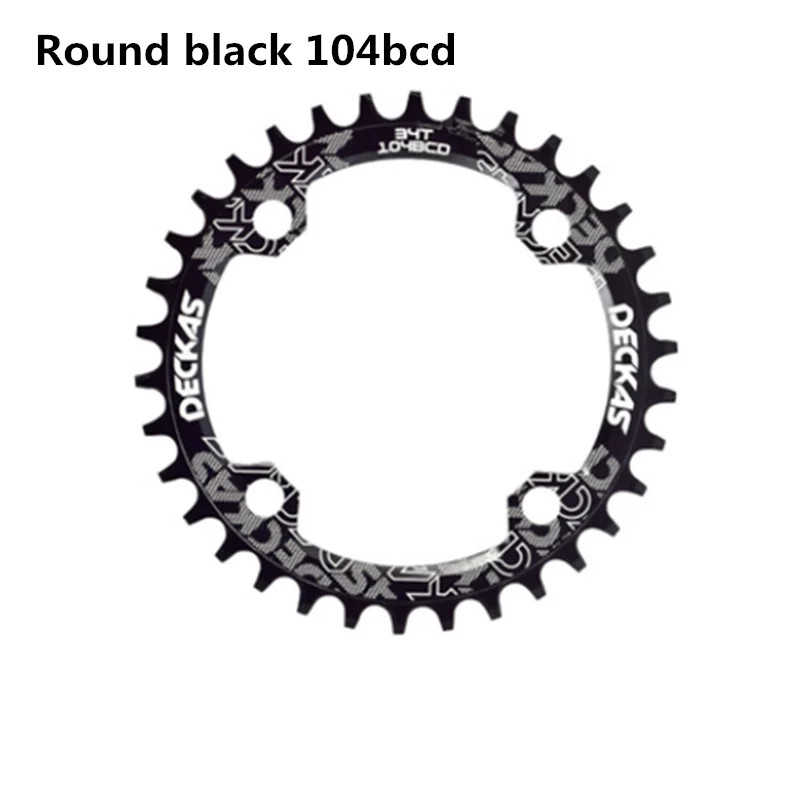 Deckas 104BCD round Narrow Wide Chainring MTB Mountain Bike Bicycle 104BCD 32T 3