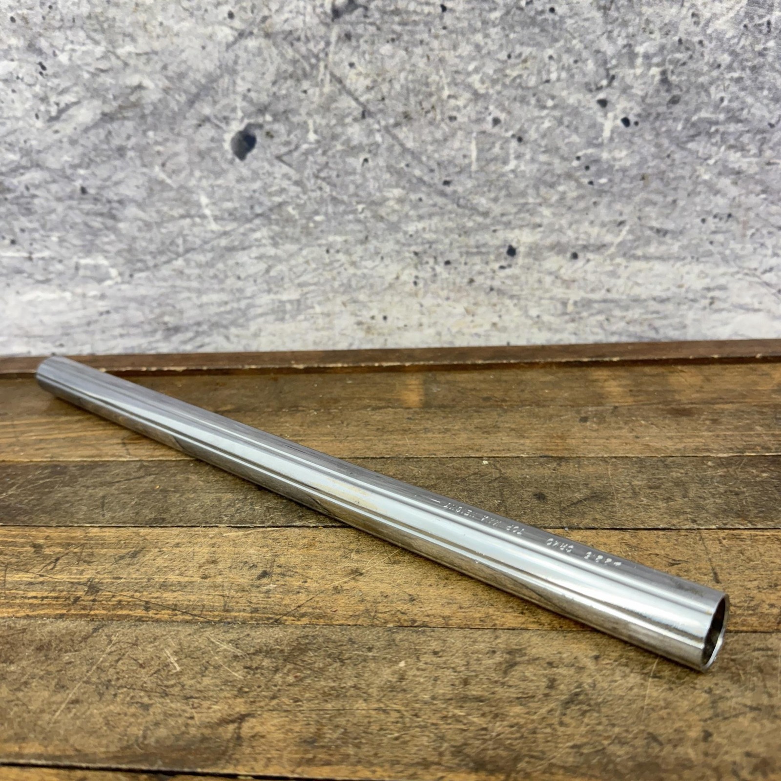 Vintage 22.5mm BMX Seatpost CRMO Hutch Schwinn Predator Fluted 1980s Silver