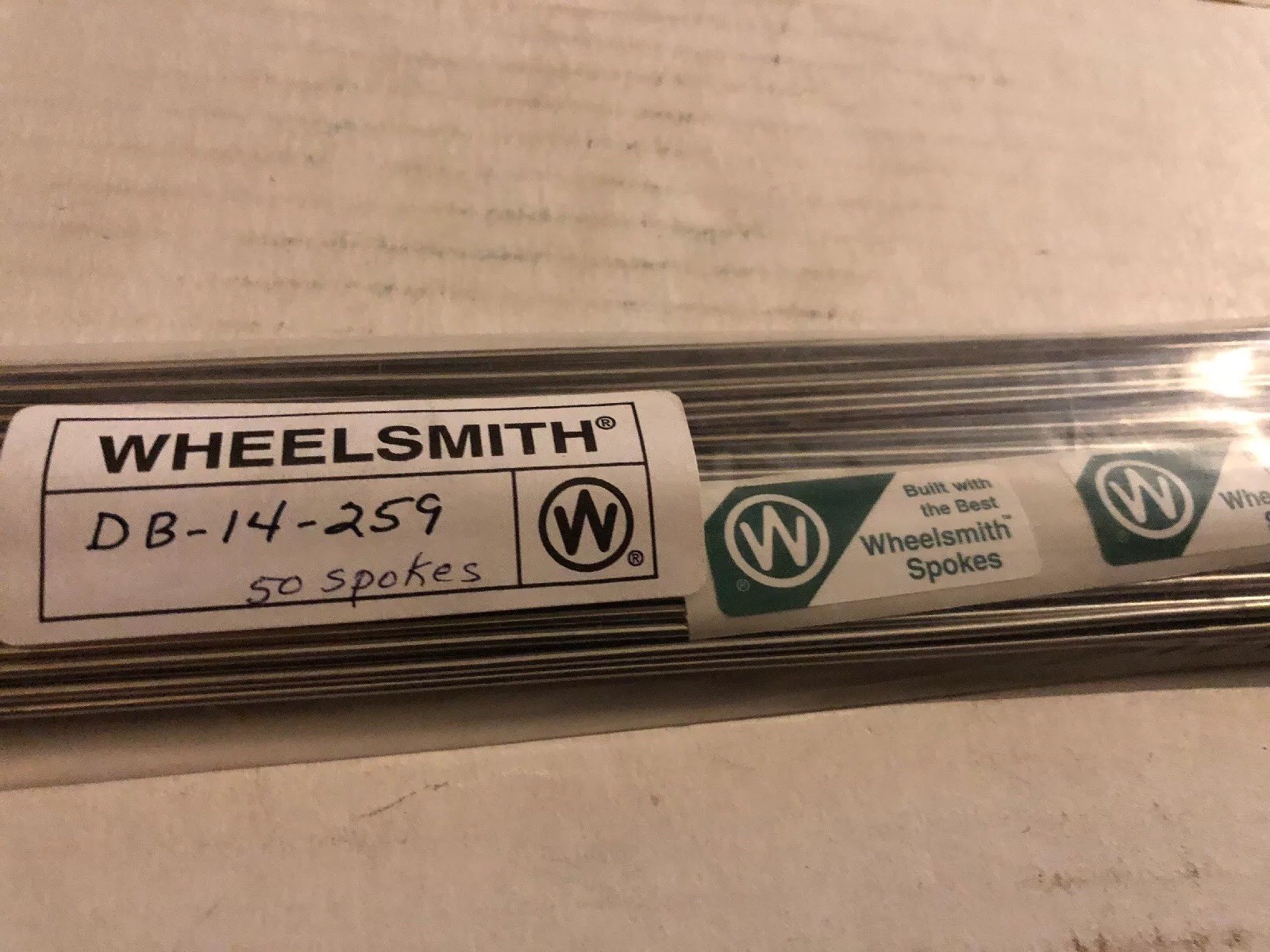 Wheelsmith DB-14-259mm Spokes Silver Bag of 50