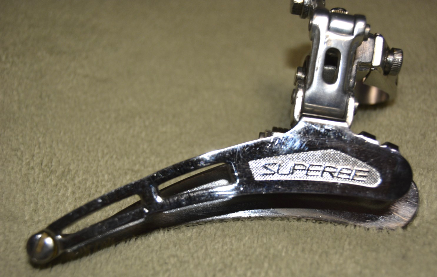 Suntour Superbe 1st Generation Racing front derailleur No cable stop Japan