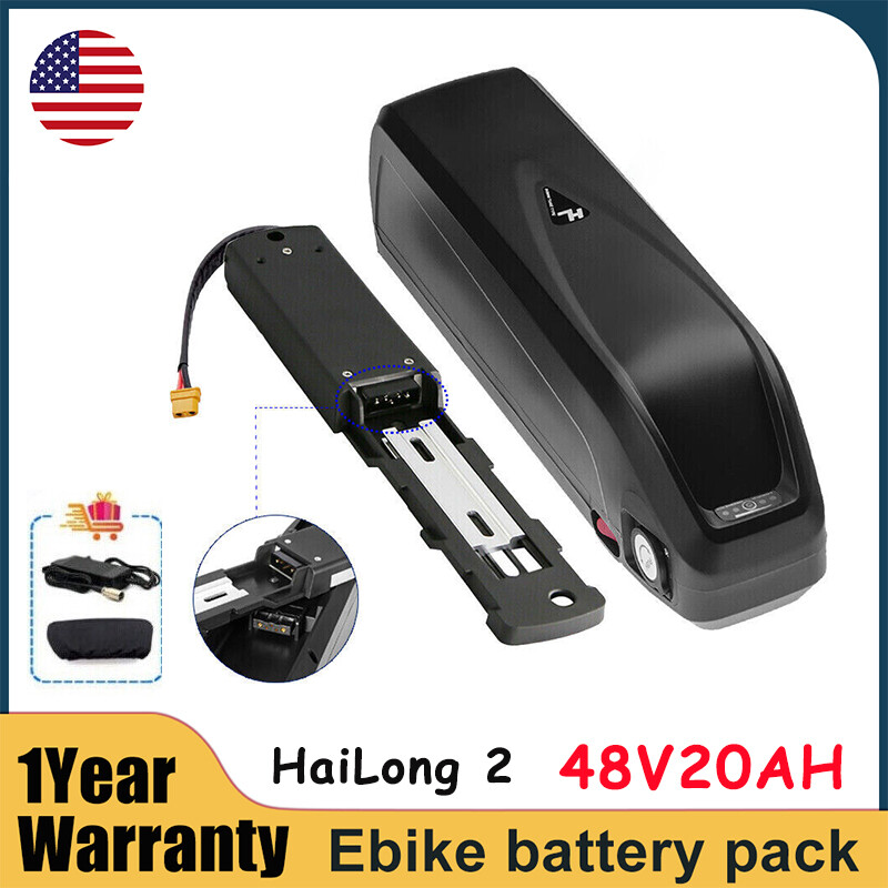 Ebike Battery Hailong 48V 20Ah Electric Bike Battery for 250W-1200W Samsung Cell