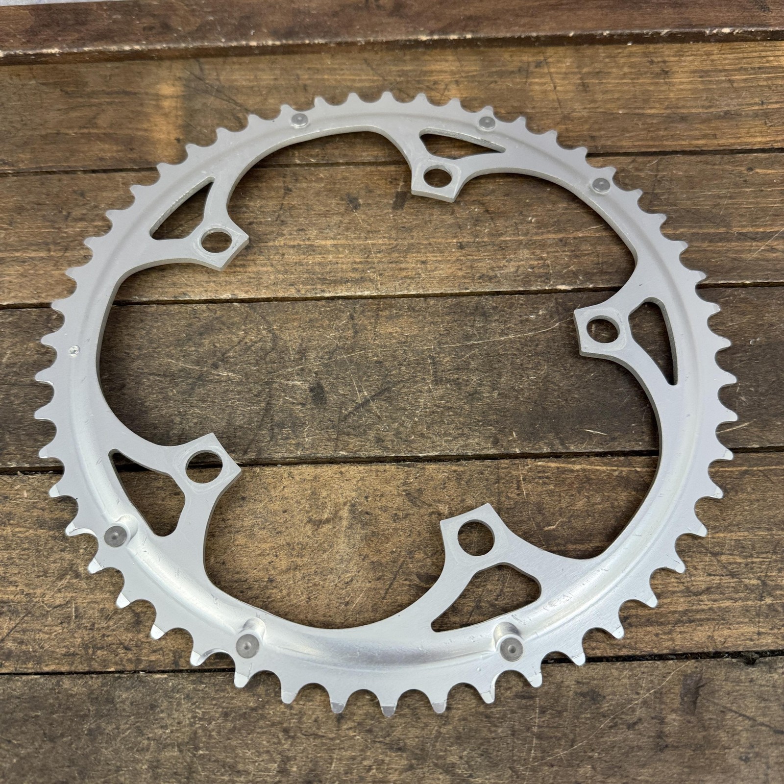 Vintage Campagnolo 52T Chainring 135 BCD 5-Arm Silver Road Bike Italy 52 Tooth