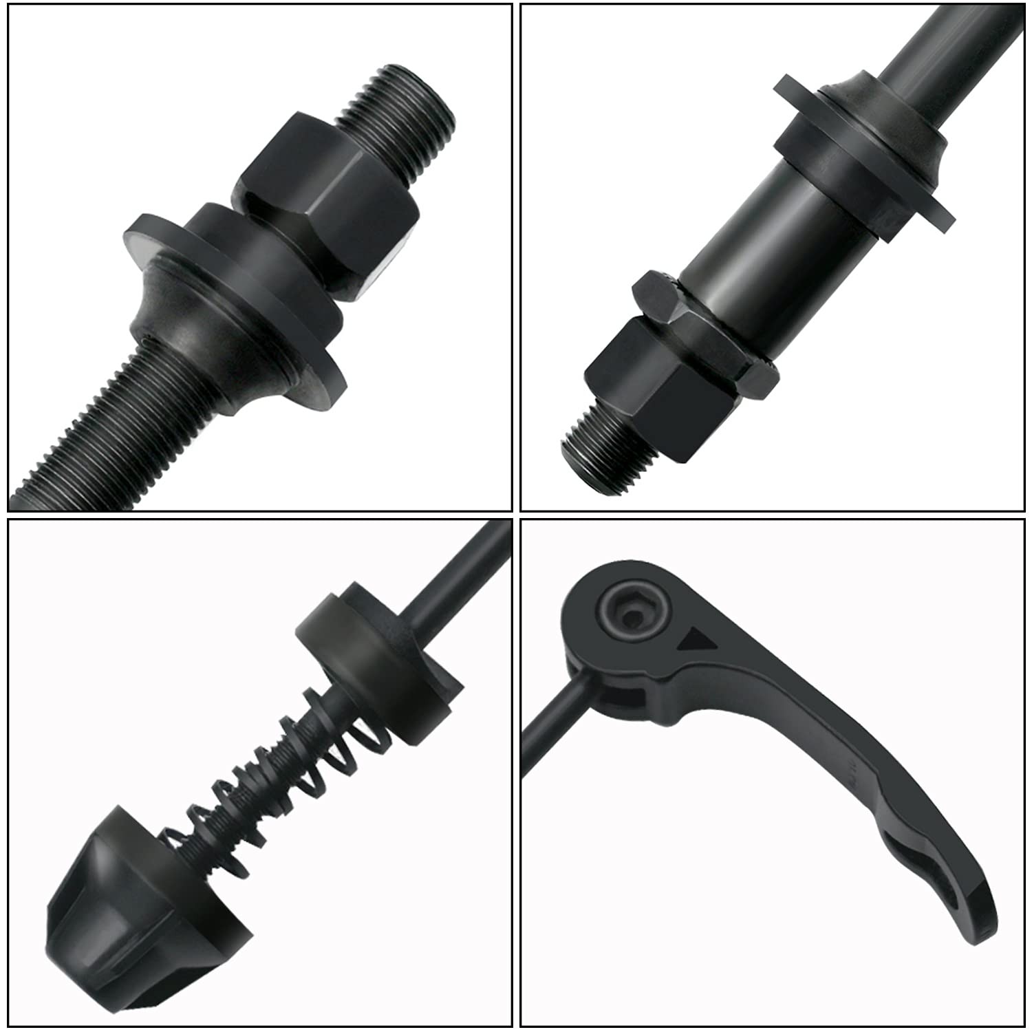1 Pair Bike Quick Release Axle Skewer Bicycle Hub Parts Front & Rear Axle
