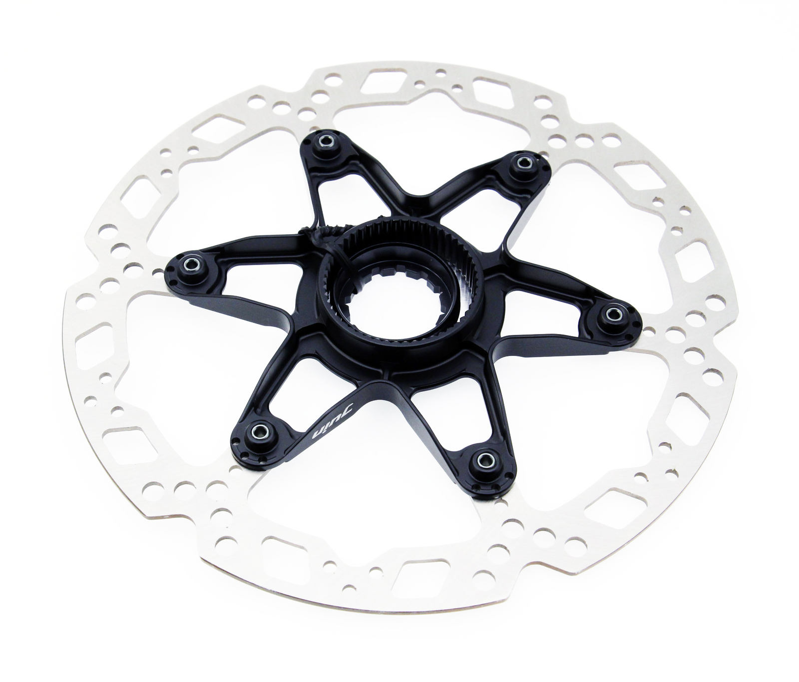 Juin Tech RT01 Black Centerlock Floating Rotors 160/140mm Pair Road Bike Upgrade
