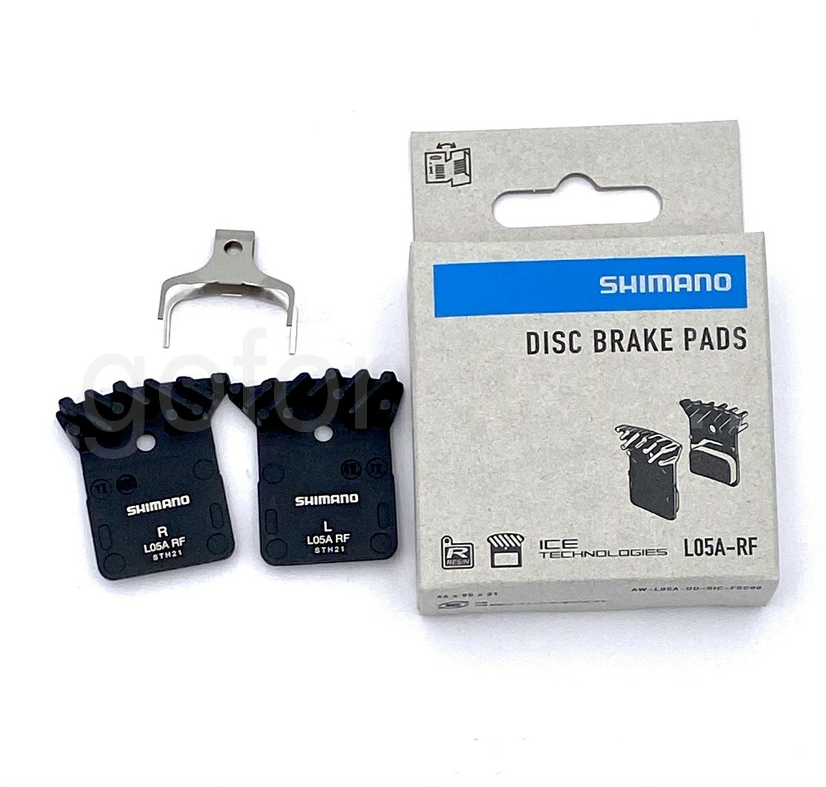 2x Shimano L05A RESIN PADs+FIN,L03A/L02A fit Dura-Ace Ultegra DISC Brake Caliper
