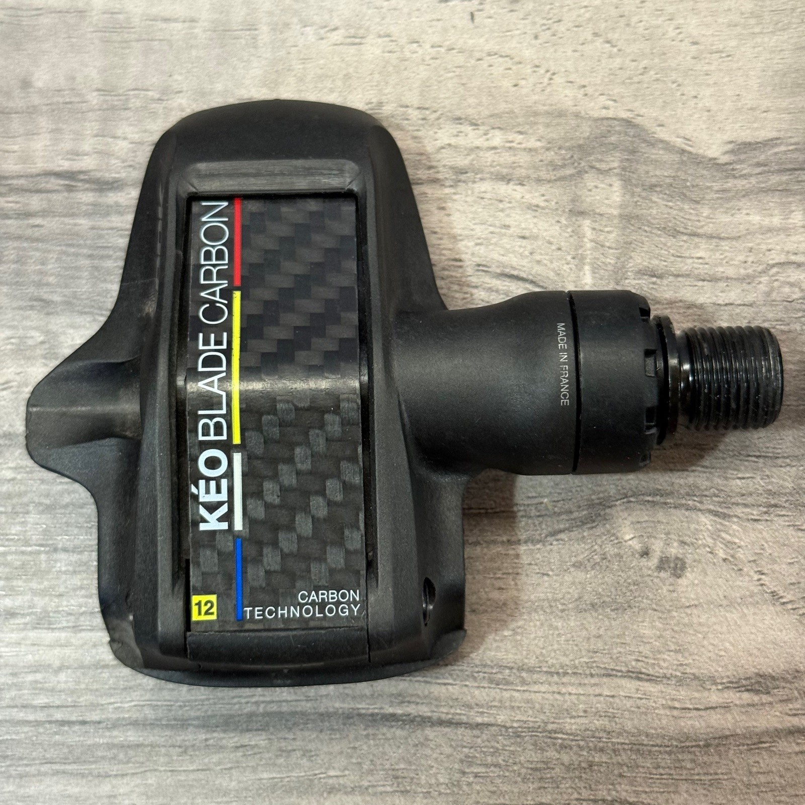LOOK KEO Blade 12 Carbon Clipless Road Pedals Black No Cleats Super Low Miles