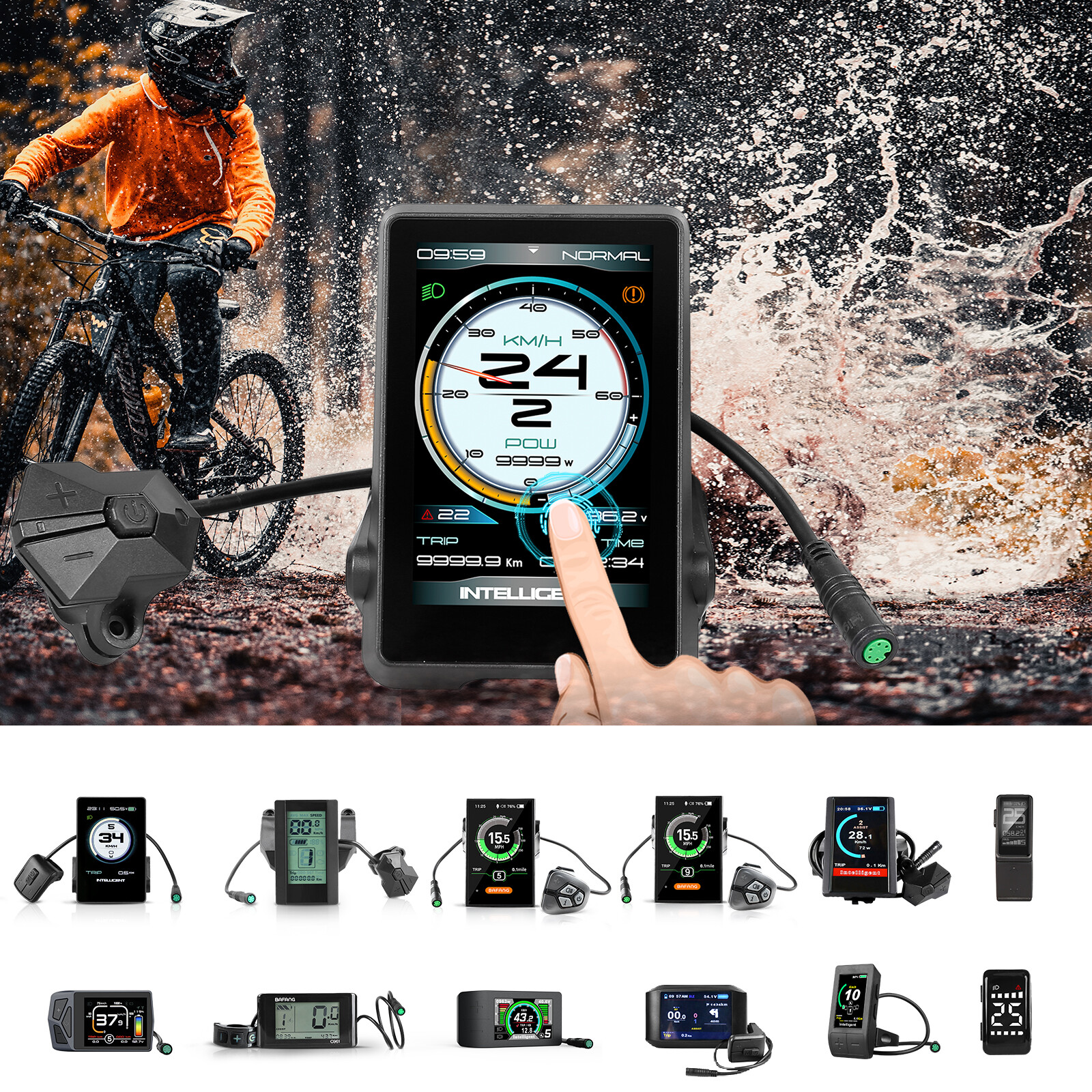 Electric Bike Multi Display C961 P860ML 500C for Bafang BBS HD Mid Drive Motor