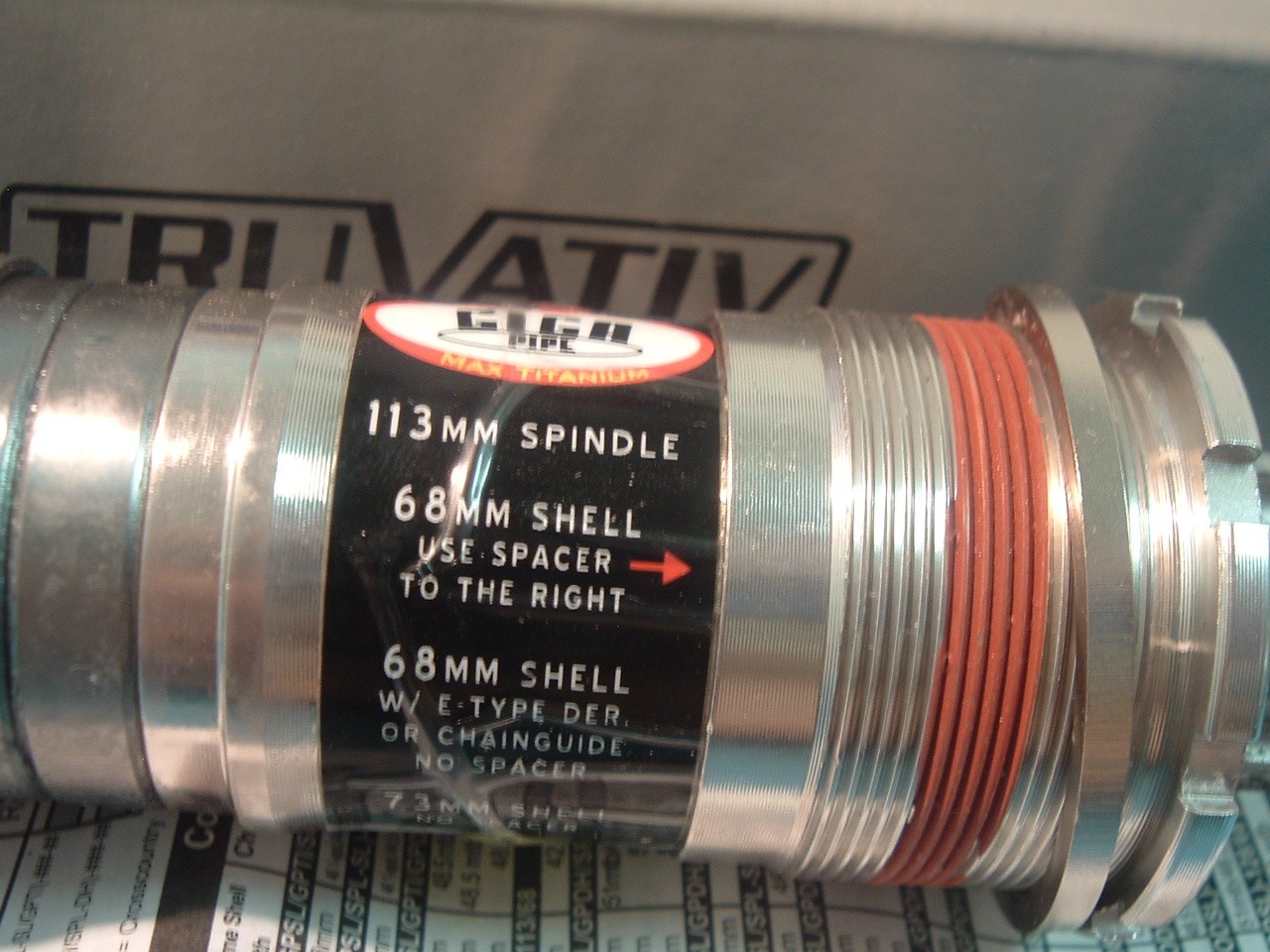 Truvativ Gigapipe Max Ti Sealed Cartridge NEW Bottom Bracket-ISIS 68x113MM -NIB