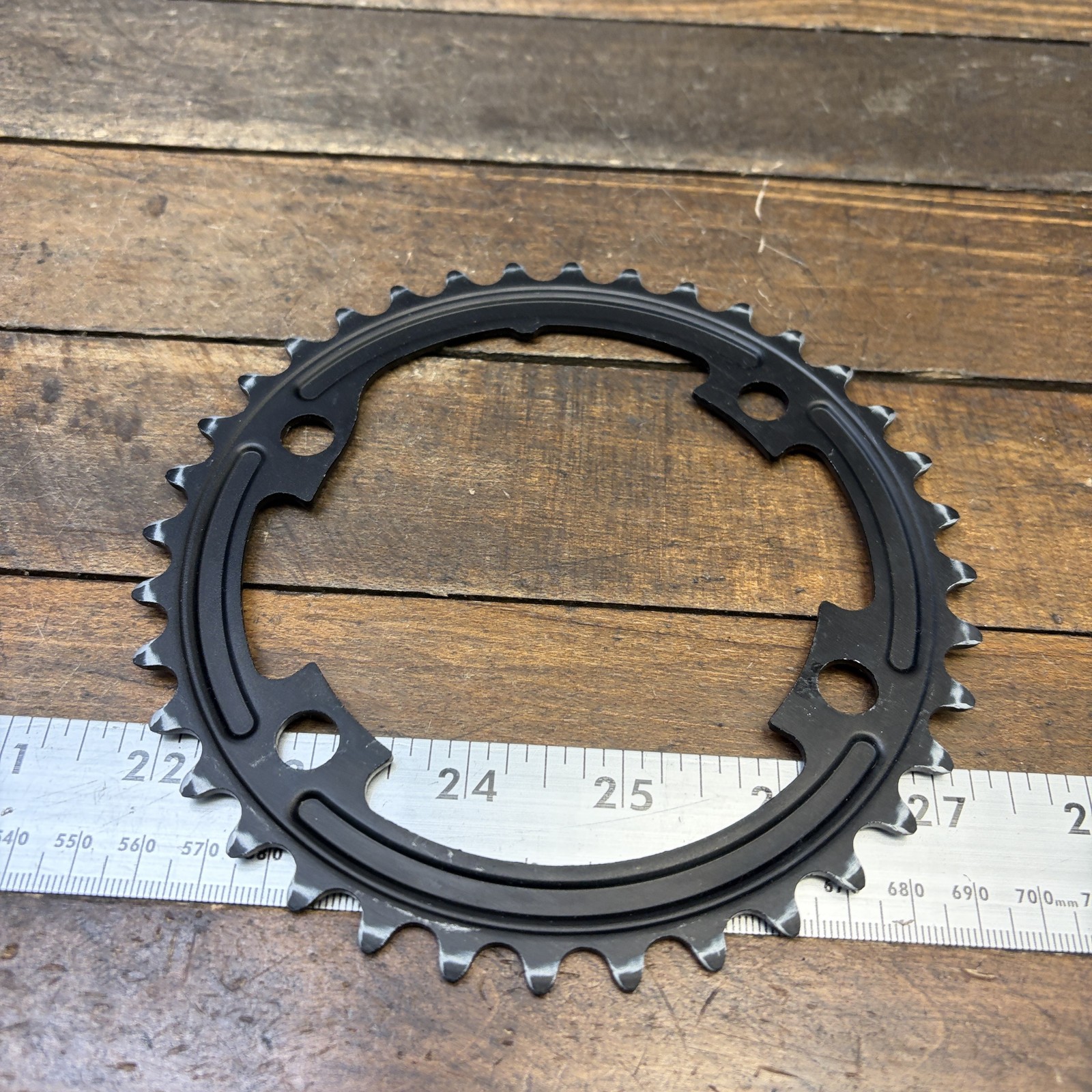 Shimano 36T Chainring 110 BCD 4-Arm Asymmetric Black 11 Speed Road Bike 36 Tooth