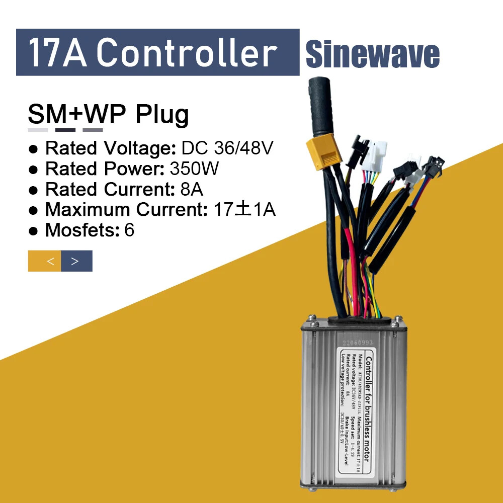 E-bike Controller 36V/48V 15A/17A/22A/25A/30A/50A Squarewave/Sinewave Controller