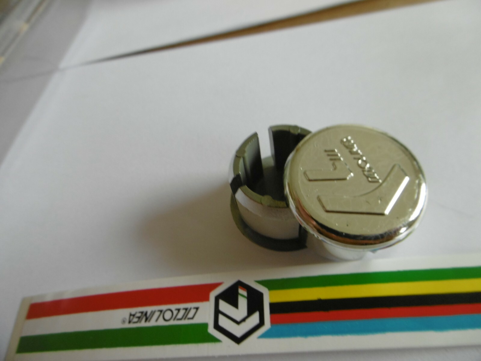 Ciclolinea Pelten Shade Handlebar Tape With Dust Caps Yellow Made in Italy NOS
