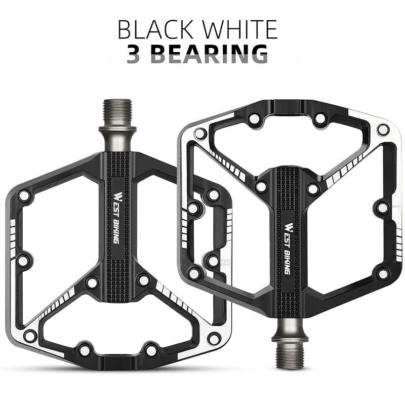 Sealed DU Bearing Nonslip Alloy Bicycle Pedals for Mountain & Road Bikes