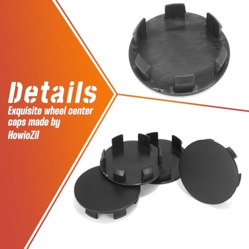 4Pcs 58.3mm(2.30in) Wheel OD: 58.3mm/2.30in, ID: 52.4mm/2.06in Matte Black