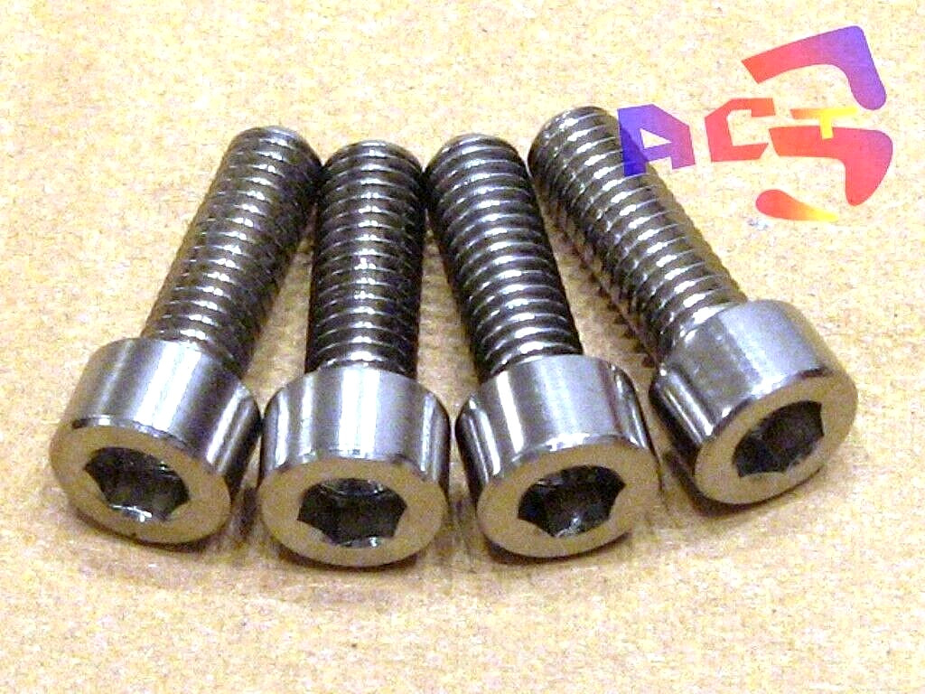 4 – M6 x 18.5mm Titanium/Ti Bolt – Shimano XTR, XT, Hayes, Magura Brake Caliper