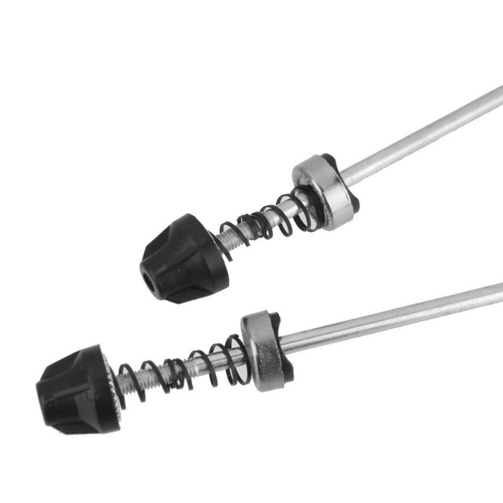 Pair of Quick Release for Wheel Hub Front and Rear Skewers Cycling Parts (Black)