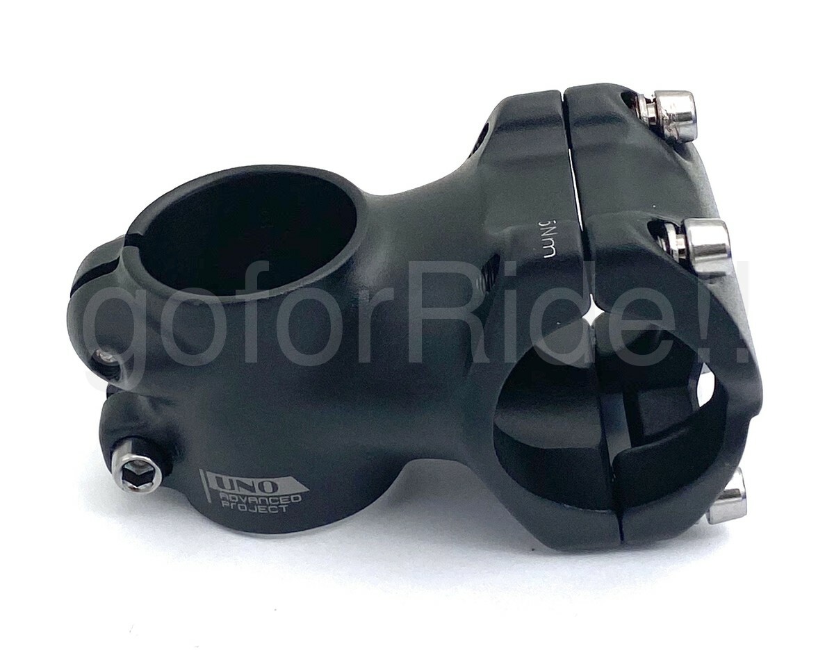 UNO Stem Short Alloy Stem 31.8 X 35/45/55/65mm Black for Road MTB Bike